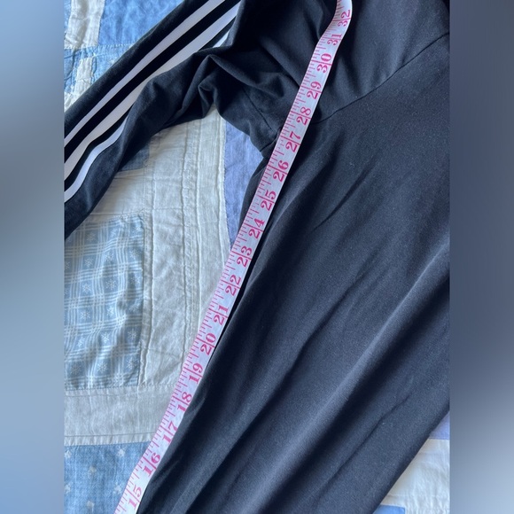 Adidas Black and White Skinny Leggings with Iconic Stripes Athletic Pants Small - Picture 8 of 8